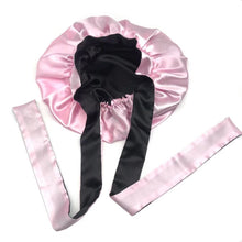 Load image into Gallery viewer, SATIN BONNET WITH SATIN TIE STRAPS
